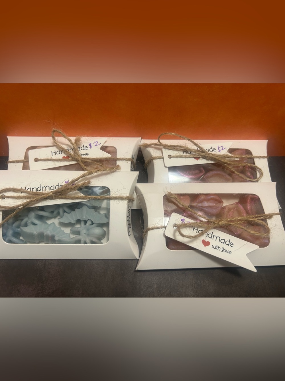 Bath Soap Gift Set - Pink & Light Blue